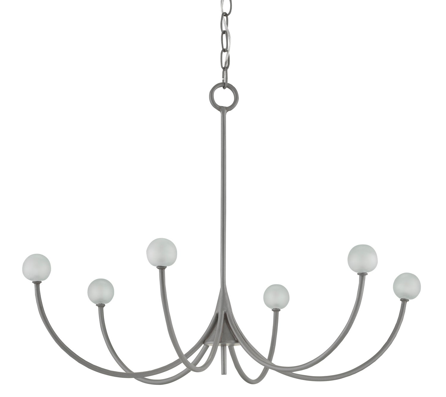 Currey and Company - 9000-0637 - Six Light Chandelier - Carew - Hiroshi Gray