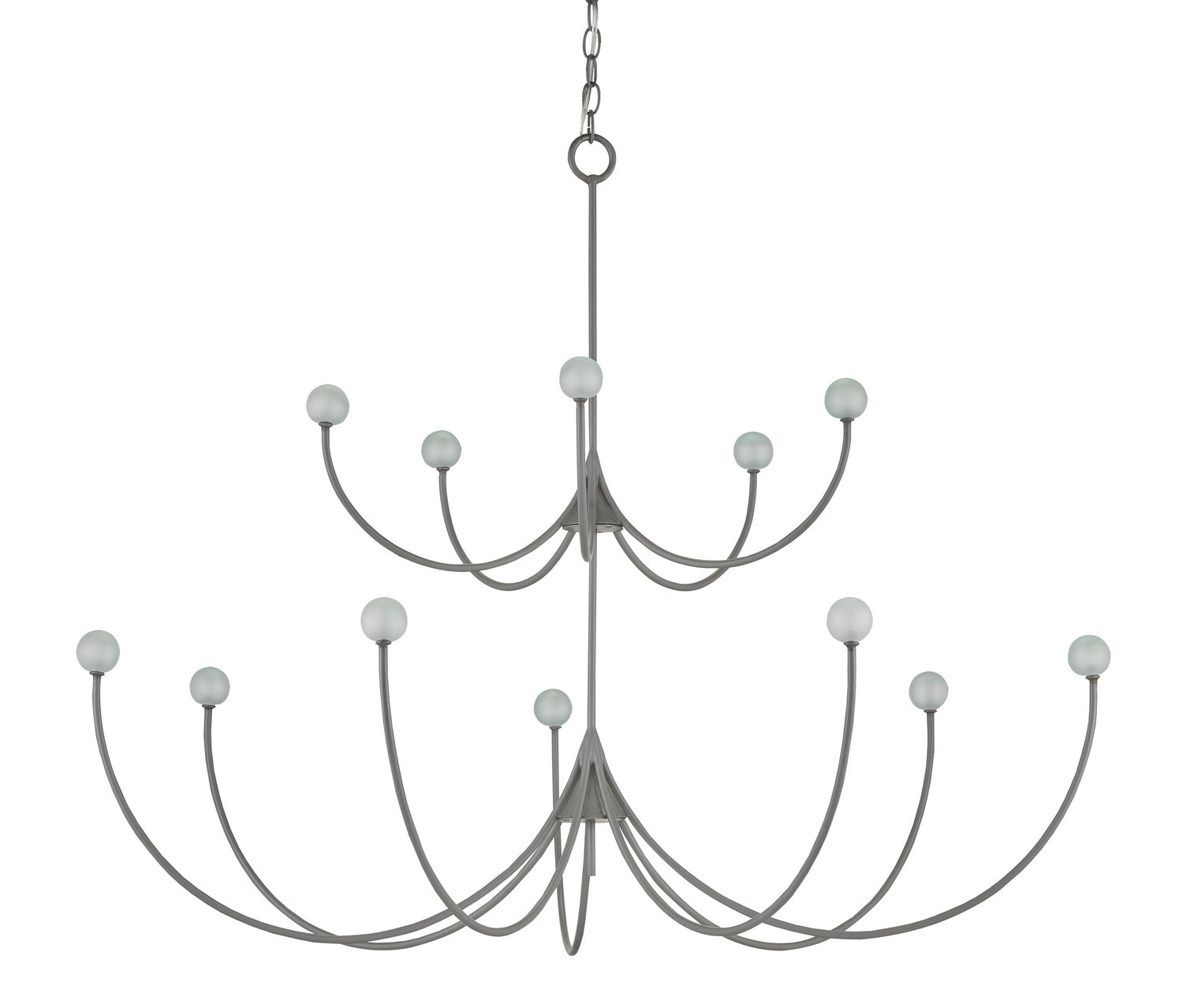 Currey and Company - 9000-0638 - 12 Light Chandelier - Carew - Hiroshi Gray