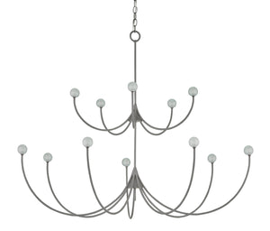 Currey and Company - 9000-0638 - 12 Light Chandelier - Carew - Hiroshi Gray