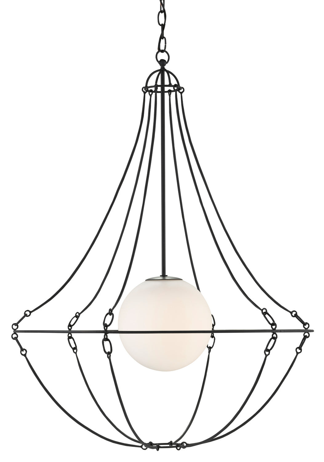 Currey and Company - 9000-0640 - One Light Pendant - Stanleigh - Black Bronze