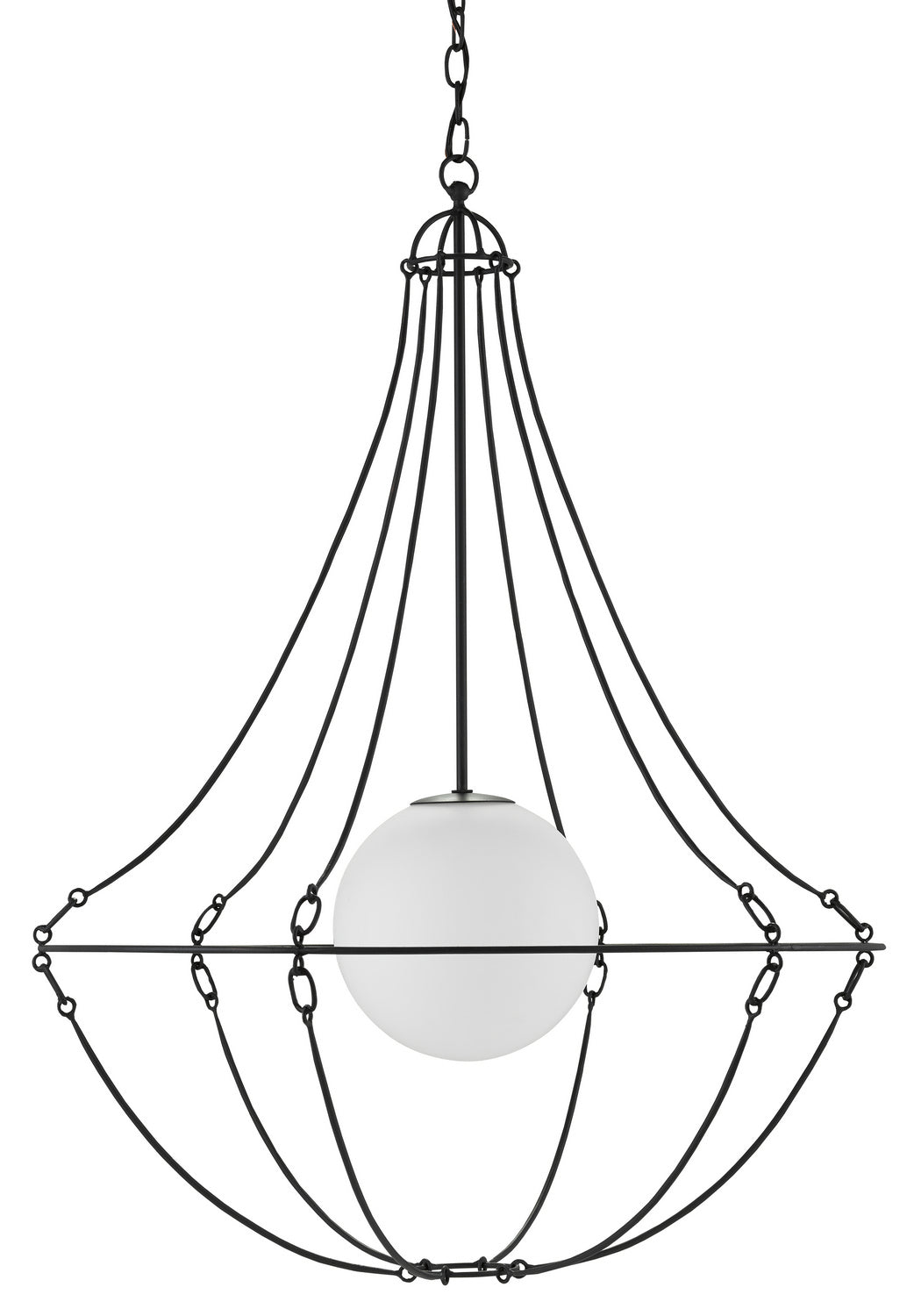 Currey and Company - 9000-0640 - One Light Pendant - Stanleigh - Black Bronze