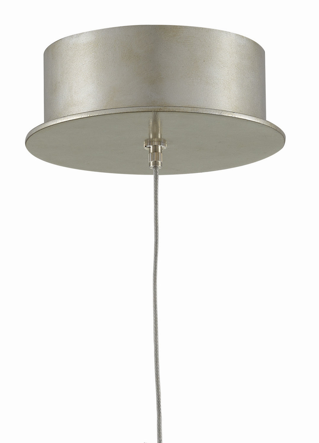 Currey and Company - 9000-0667 - One Light Pendant - Crystal - Crystal/ Contemporary Silver Leaf