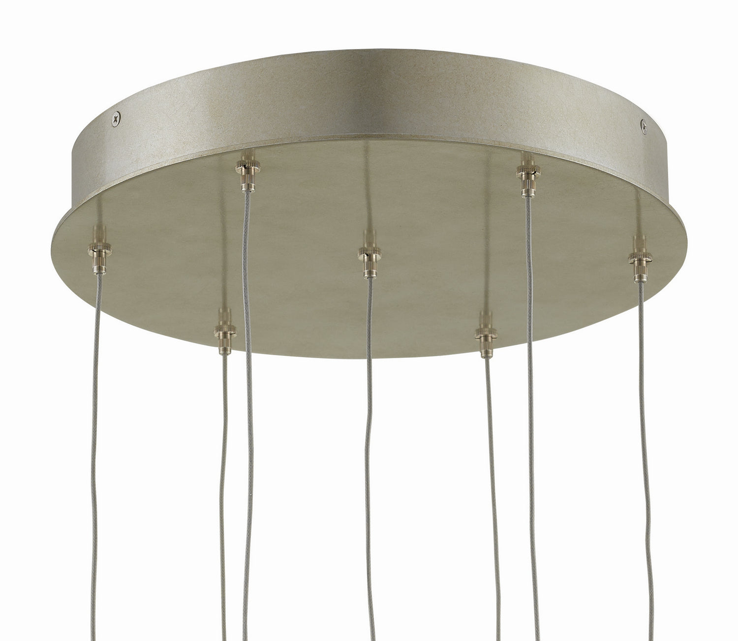 Currey and Company - 9000-0676 - Seven Light Pendant - Catrice - Natural Shell/Contemporary Silver Leaf