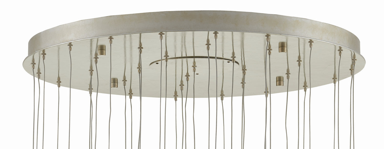 Currey and Company - 9000-0680 - 36 Light Pendant - Catrice - Natural Shell/Contemporary Silver Leaf