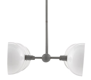 Currey and Company - 9000-0727 - Ten Light Chandelier - Soba - Hiroshi Gray/White