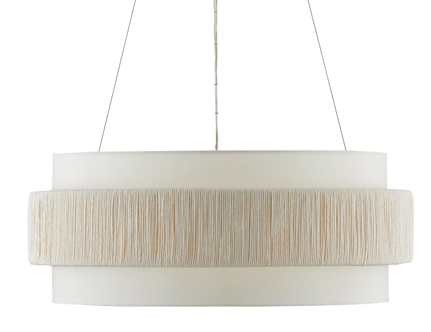 Currey and Company - 9000-0735 - Six Light Chandelier - Rousham - Beige/Sugar White