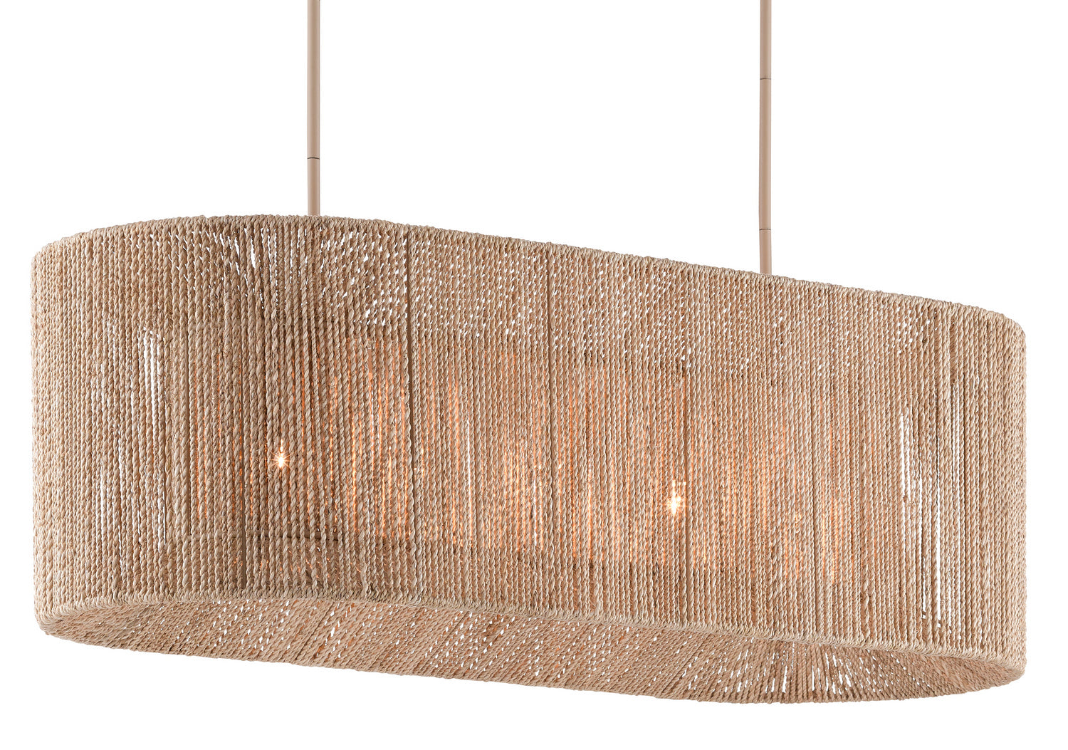 Currey and Company - 9000-0737 - Five Light Chandelier - Mereworth - Natural Rope/Beige