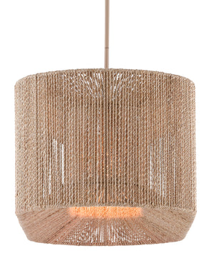 Currey and Company - 9000-0737 - Five Light Chandelier - Mereworth - Natural Rope/Beige