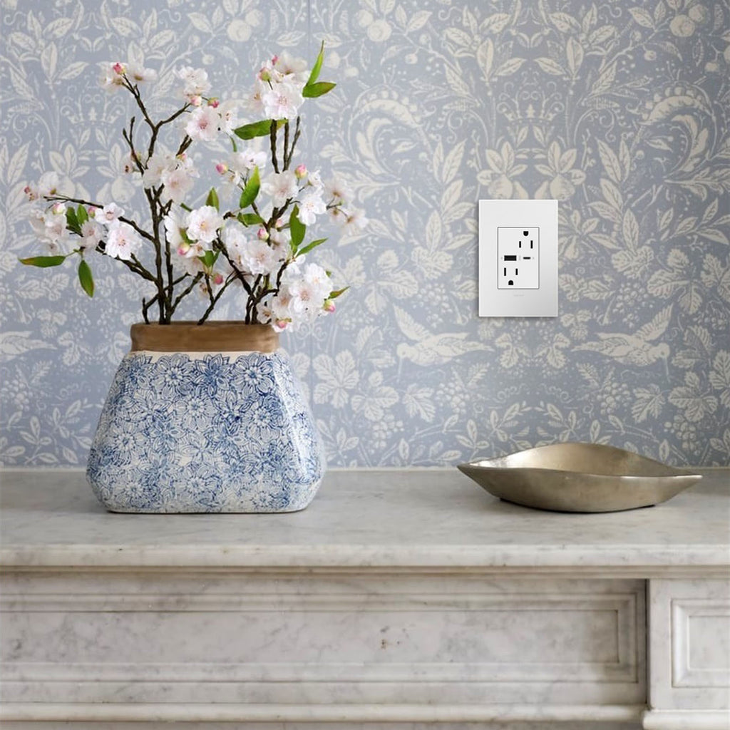 Legrand - ARTRUSB156ACW4 - 15A Tamper-Resistant Ultra-Fast USB Type-A/C Outlet - adorne - White