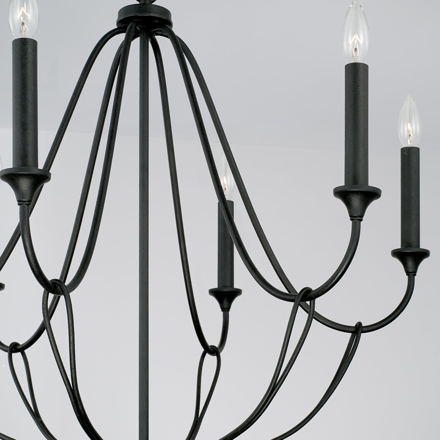Capital Lighting - 441661BI - Six Light Chandelier - Bentley - Black Iron