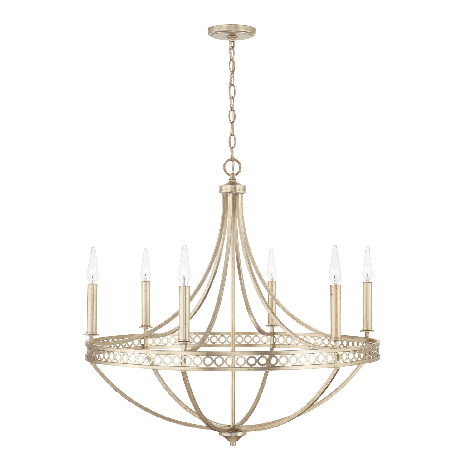 Capital Lighting - 443161WG - Six Light Chandelier - Isabella - Winter Gold