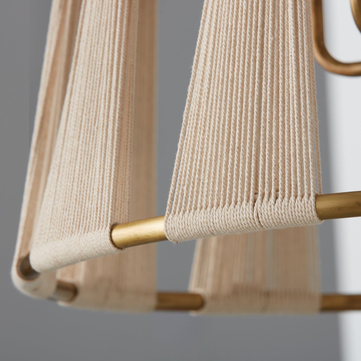 Capital Lighting - 541141NP - Four Light Foyer - Bianca - Bleached Natural Rope and Patinaed Brass