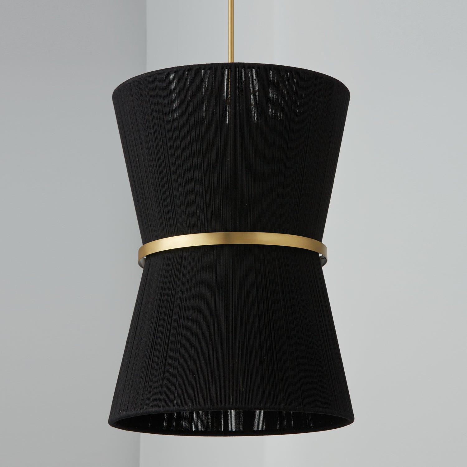 Capital Lighting - 541261KP - Six Light Foyer - Cecilia - Black Rope and Patinaed Brass