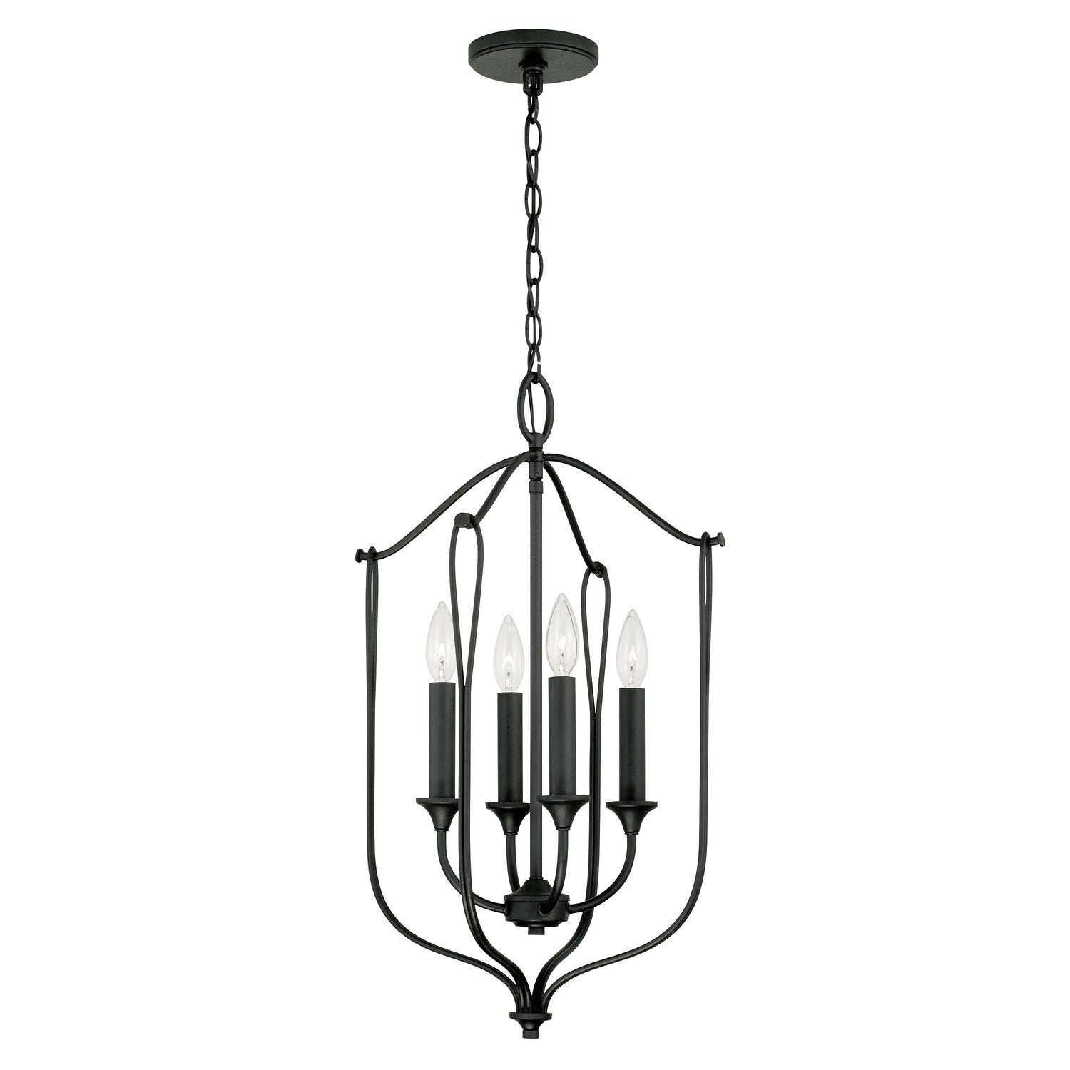 Capital Lighting - 541641BI - Four Light Foyer - Bentley - Black Iron