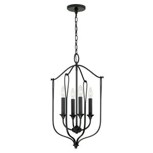 Capital Lighting - 541641BI - Four Light Foyer - Bentley - Black Iron