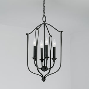 Capital Lighting - 541641BI - Four Light Foyer - Bentley - Black Iron