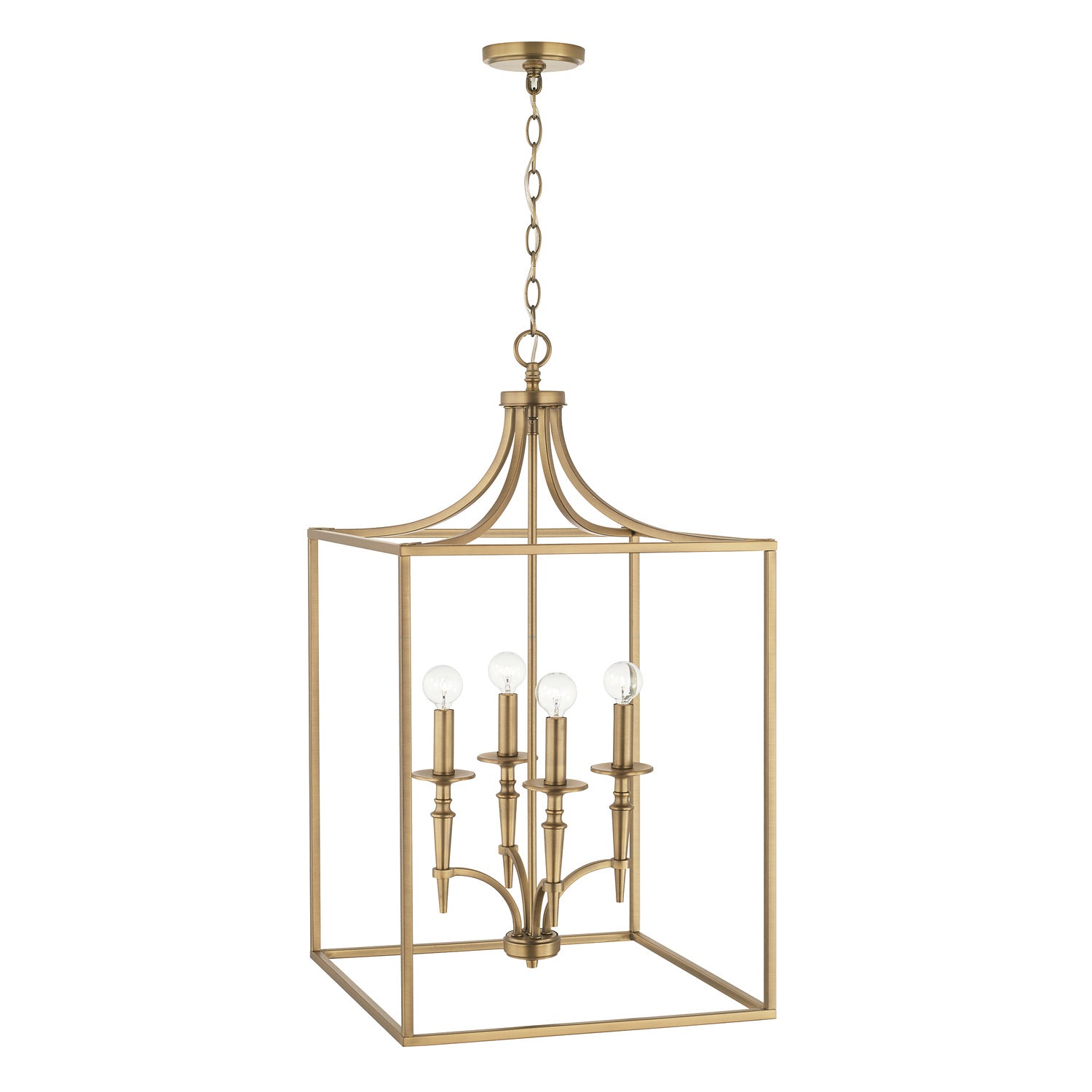 Capital Lighting - 542641AD - Four Light Foyer - Abbie - Aged Brass