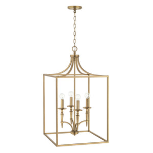 Capital Lighting - 542641AD - Four Light Foyer - Abbie - Aged Brass