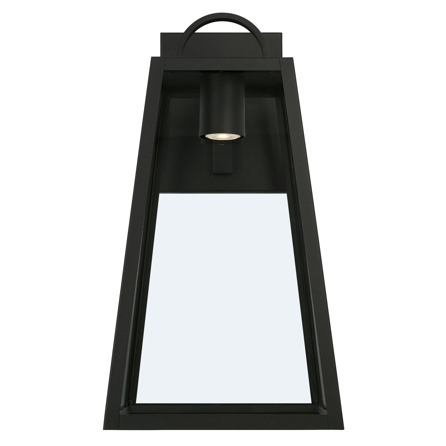 Capital Lighting - 943713BK-GL - One Light Outdoor Wall Lantern - Leighton - Black