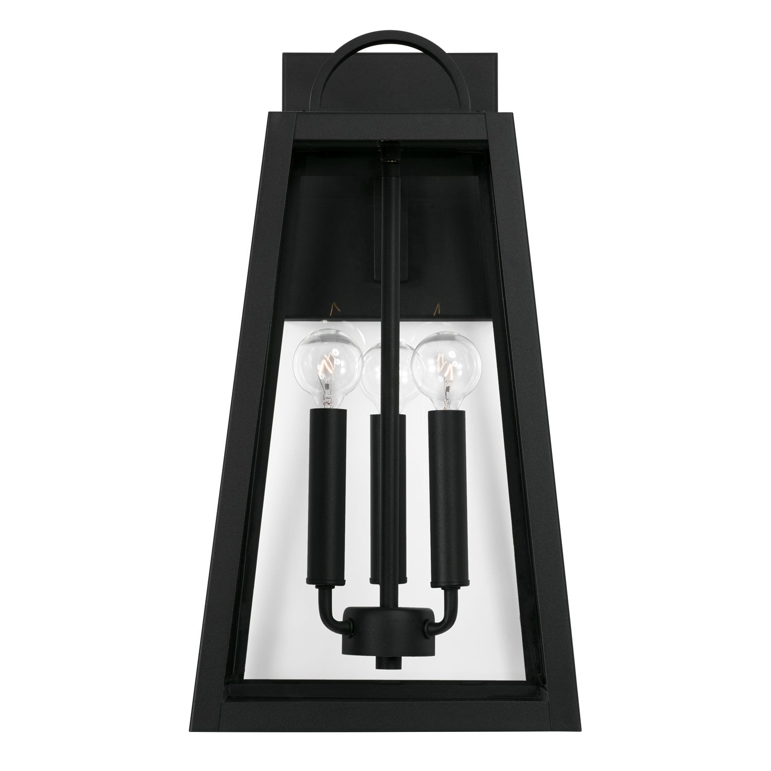 Capital Lighting - 943732BK - Three Light Outdoor Wall Lantern - Leighton - Black