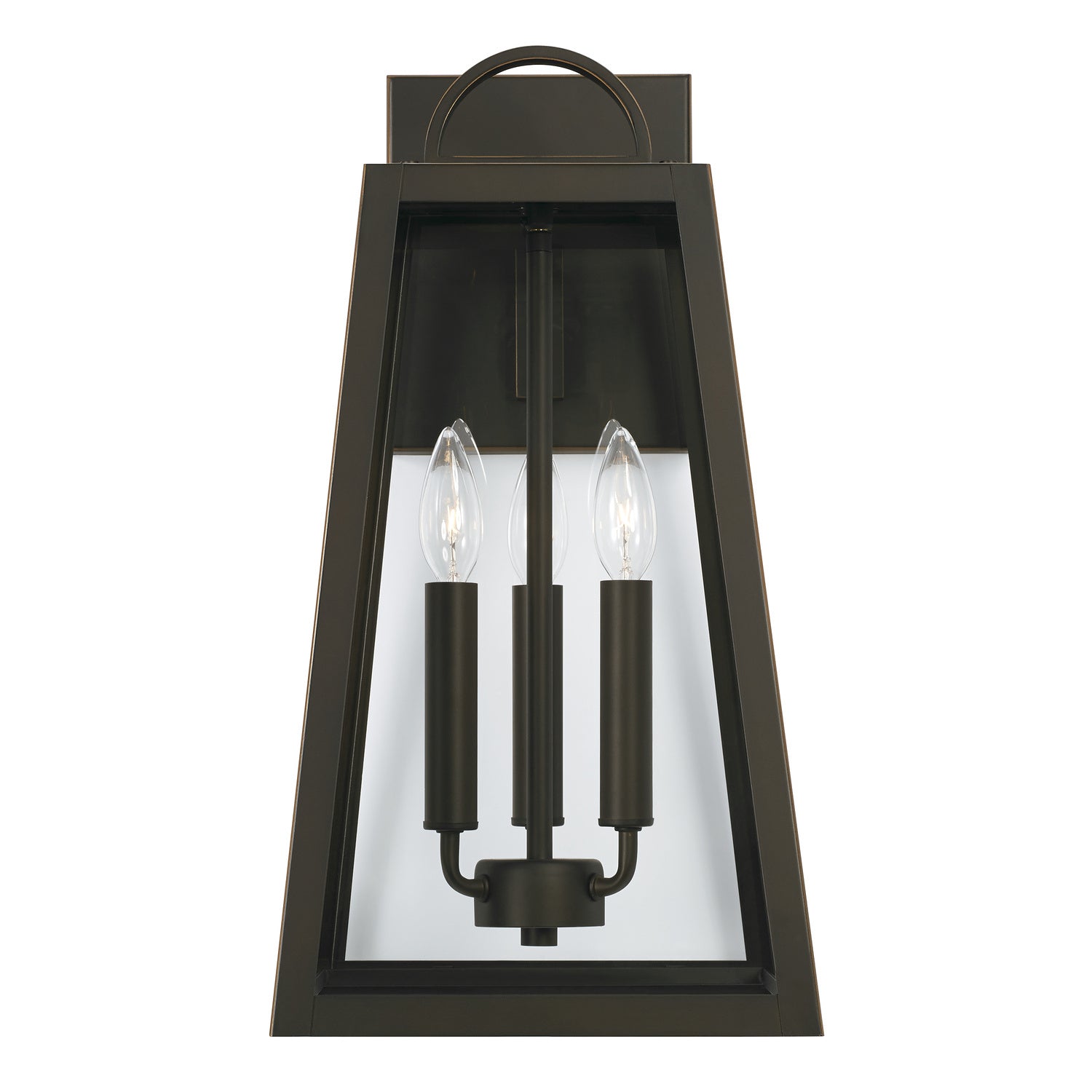 Capital Lighting - 943732OZ - Three Light Outdoor Wall Lantern - Leighton - Oiled Bronze
