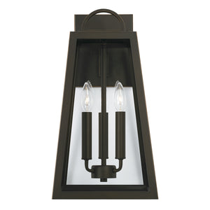 Capital Lighting - 943732OZ - Three Light Outdoor Wall Lantern - Leighton - Oiled Bronze