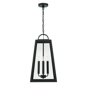Capital Lighting - 943744BK - Four Light Outdoor Hanging Lantern - Leighton - Black