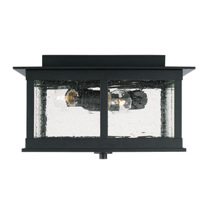 Capital Lighting - 943836BK - Three Light Outdoor Flush Mount - Barrett - Black