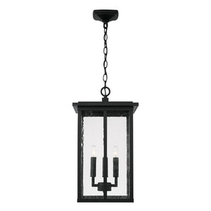 Capital Lighting - 943844BK - Four Light Outdoor Hanging Lantern - Barrett - Black