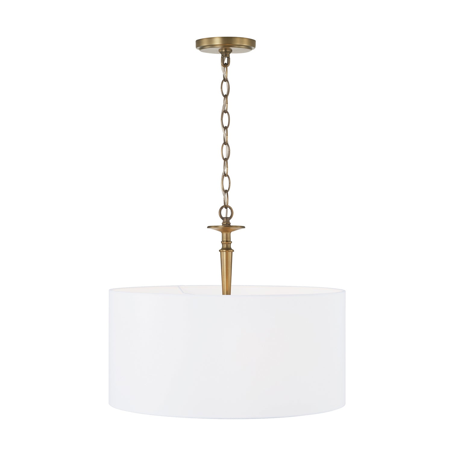 Capital Lighting - 342631AD - Three Light Pendant - Abbie - Aged Brass