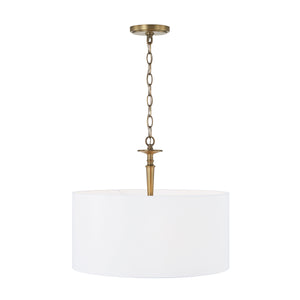 Capital Lighting - 342631AD - Three Light Pendant - Abbie - Aged Brass