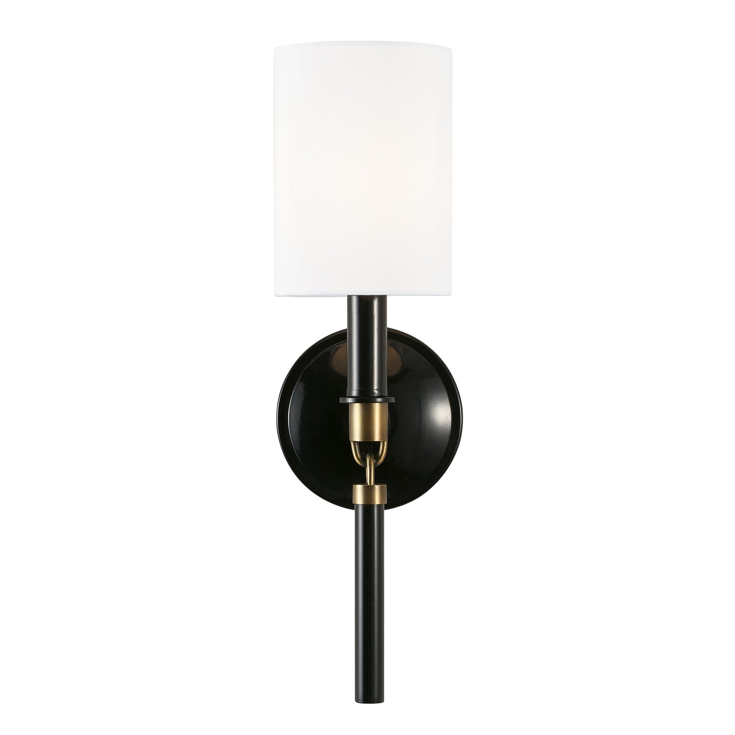 Capital Lighting - 641911YA-700 - One Light Wall Sconce - Beckham - Glossy Black and Aged Brass