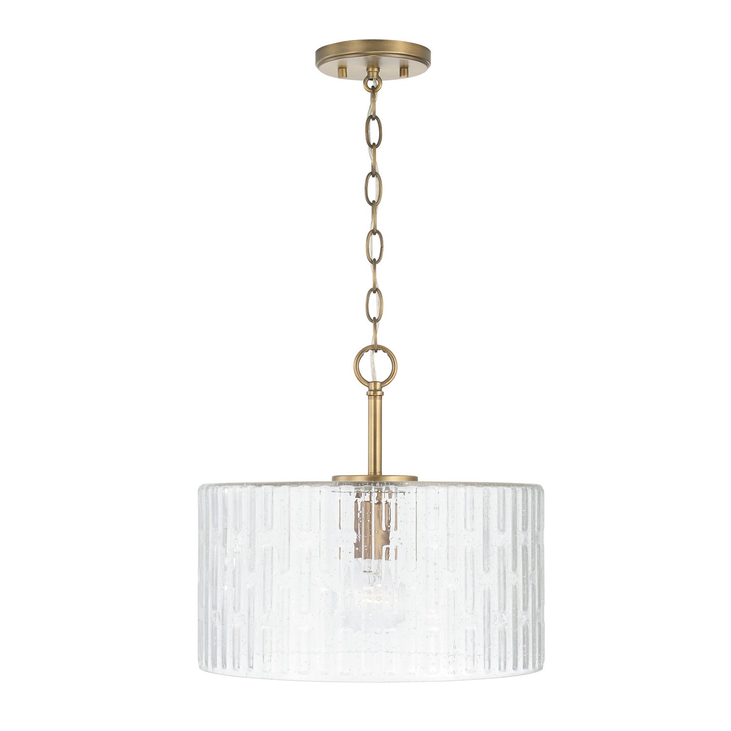 Capital Lighting - 241311AD - One Light Semi Flush Mount - Emerson - Aged Brass