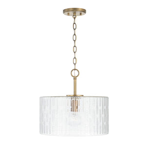 Capital Lighting - 241311AD - One Light Semi Flush Mount - Emerson - Aged Brass