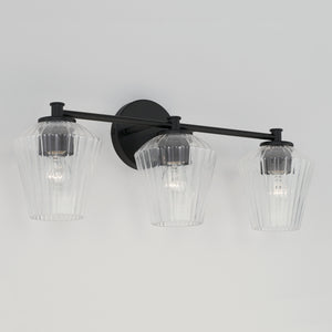 Capital Lighting - 141431MB-507 - Three Light Vanity - Beau - Matte Black