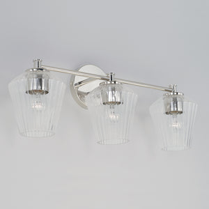 Capital Lighting - 141431PN-507 - Three Light Vanity - Beau - Polished Nickel