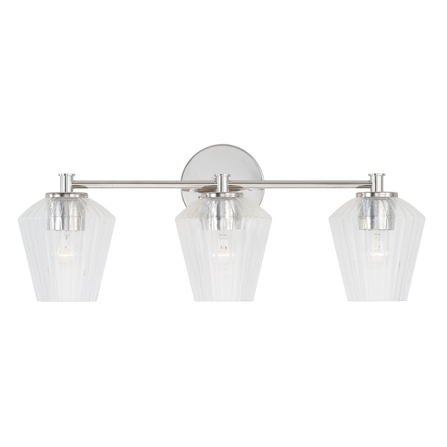 Capital Lighting - 141431PN-507 - Three Light Vanity - Beau - Polished Nickel