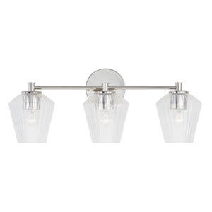 Capital Lighting - 141431PN-507 - Three Light Vanity - Beau - Polished Nickel