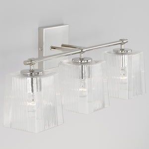 Capital Lighting - 141731PN-508 - Three Light Vanity - Lexi - Polished Nickel