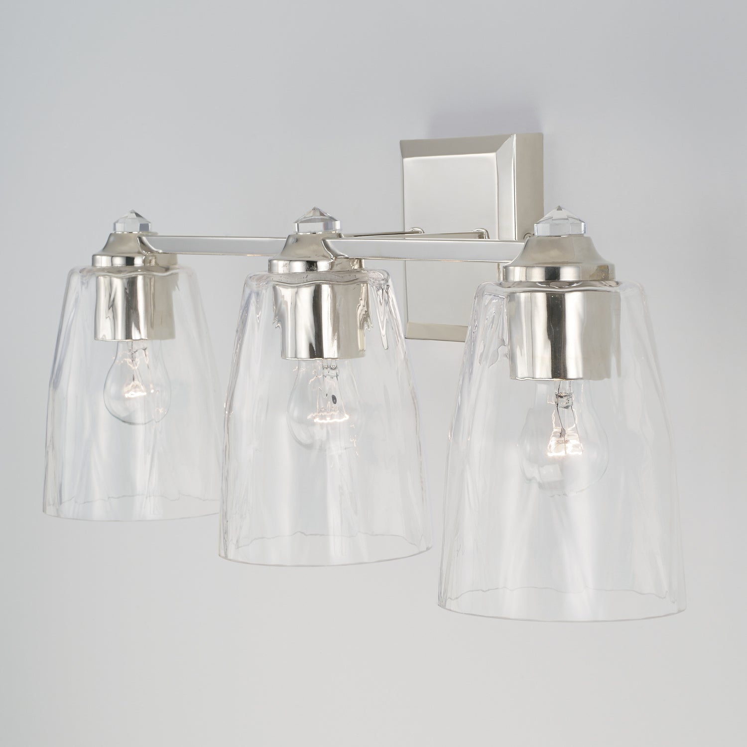 Capital Lighting - 141831PN-509 - Three Light Vanity - Laurent - Polished Nickel