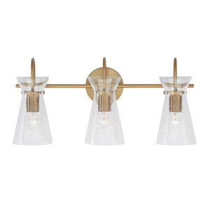 Capital Lighting - 142431AD - Three Light Vanity - Mila - Aged Brass