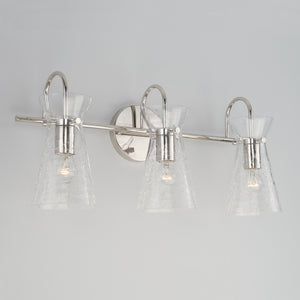 Capital Lighting - 142431PN - Three Light Vanity - Mila - Polished Nickel