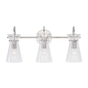 Capital Lighting - 142431PN - Three Light Vanity - Mila - Polished Nickel