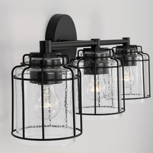Capital Lighting - 142931MB-516 - Three Light Vanity - Harmon - Matte Black