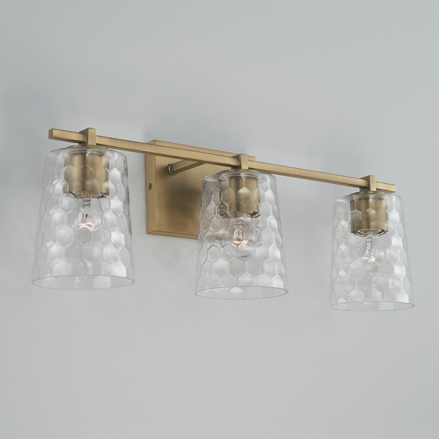 Capital Lighting - 143531AD-517 - Three Light Vanity - Burke - Aged Brass