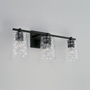Capital Lighting - 143531MB-517 - Three Light Vanity - Burke - Matte Black