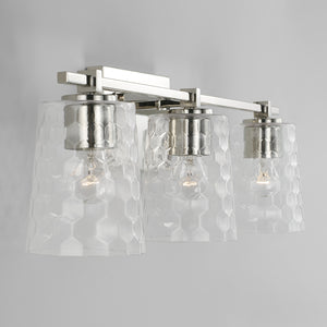 Capital Lighting - 143531PN-517 - Three Light Vanity - Burke - Polished Nickel