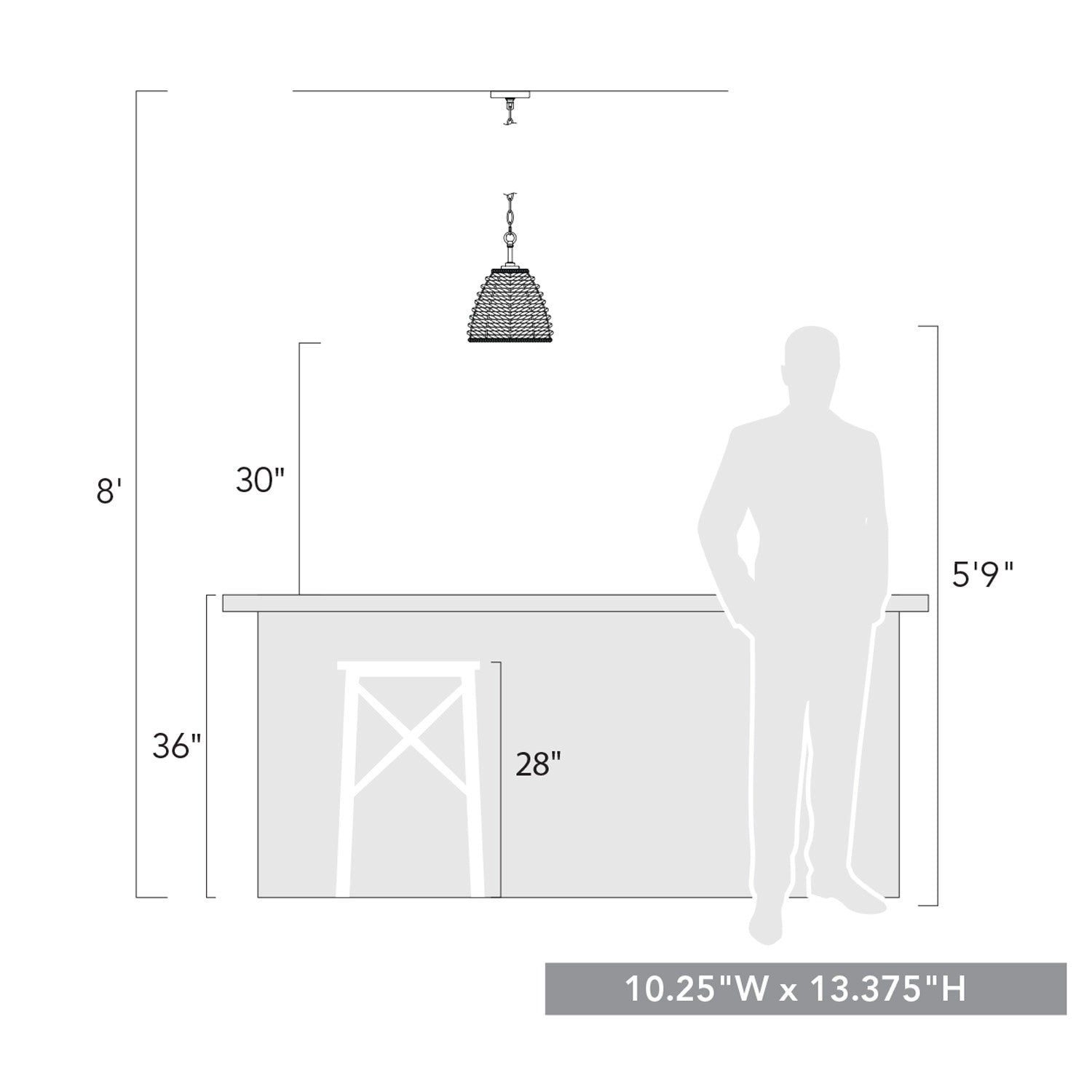 Golden - 1073-M1L BLK - One Light Mini Pendant - Hathaway - Matte Black