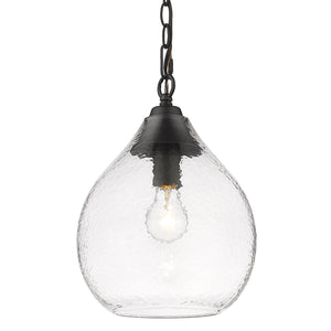 Golden - 1094-S BLK-HCG - One Light Pendant - Ariella BLK - Matte Black