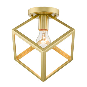 Golden - 2086-FM OG - One Light Flush Mount - Cassio OG - Olympic Gold